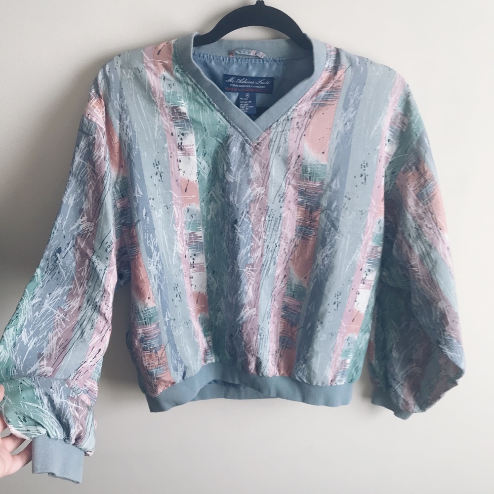 Silk Vintage Mc Adams Scott Golf Pullover